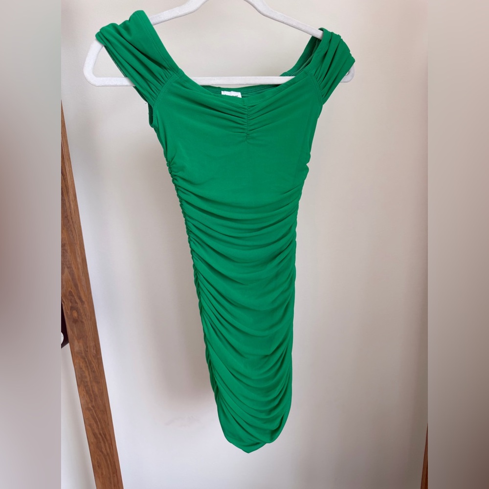 Princess Polly Emerald Green Ruched Midi Dress